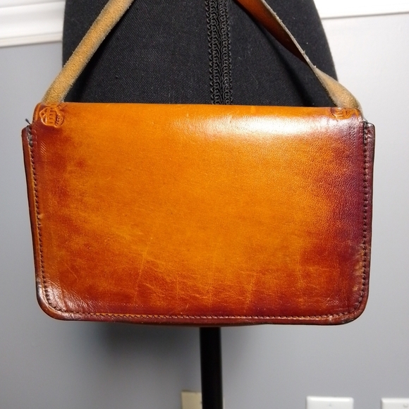 womens leather cross body purse small Boho | Festival | Cowgirl | Stamped - Picture 2 of 6